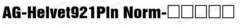 AG-Helvet921Pln Norm字体转换